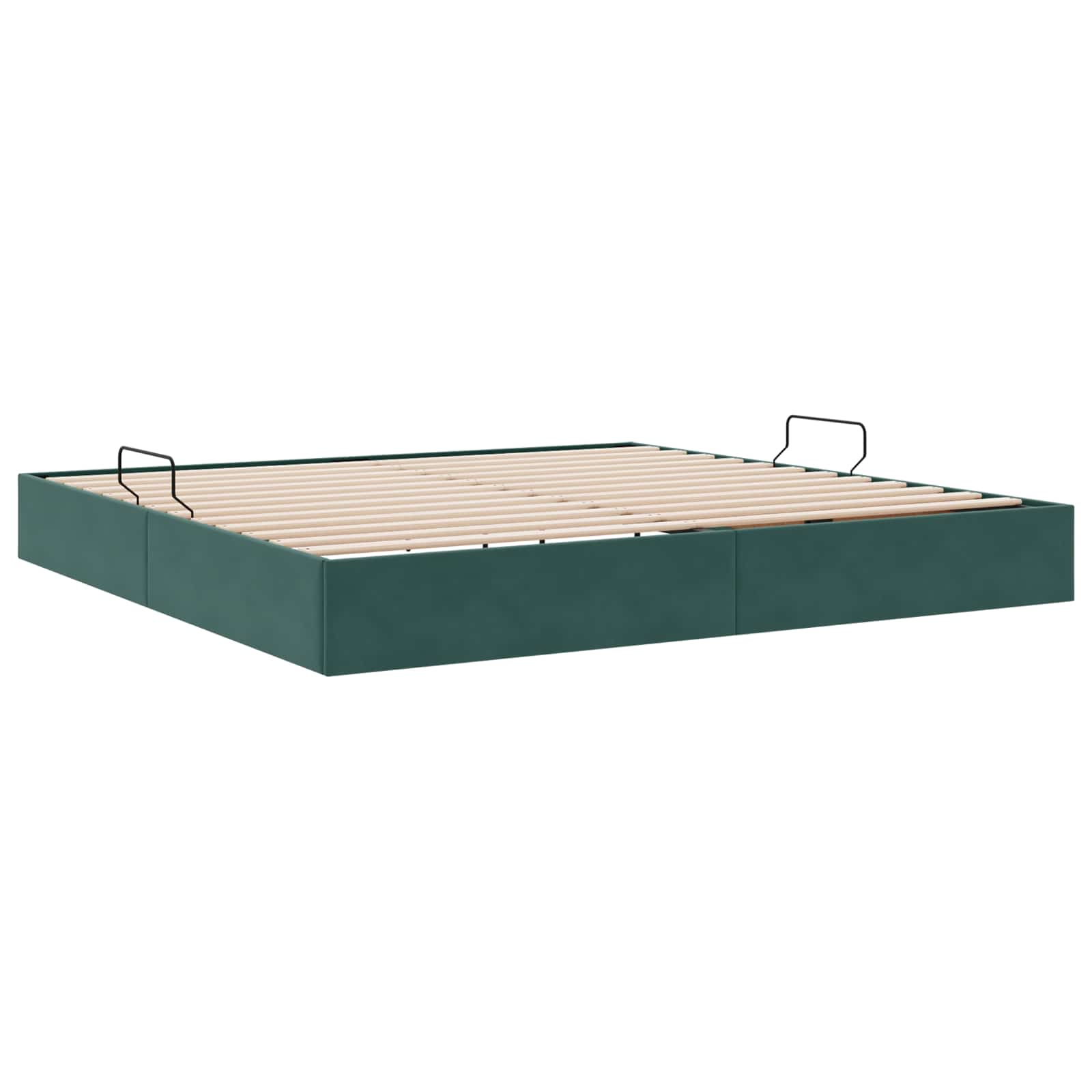 Letto ottomano Verde Scuro 200 x 200 cm Velluto | homemem39