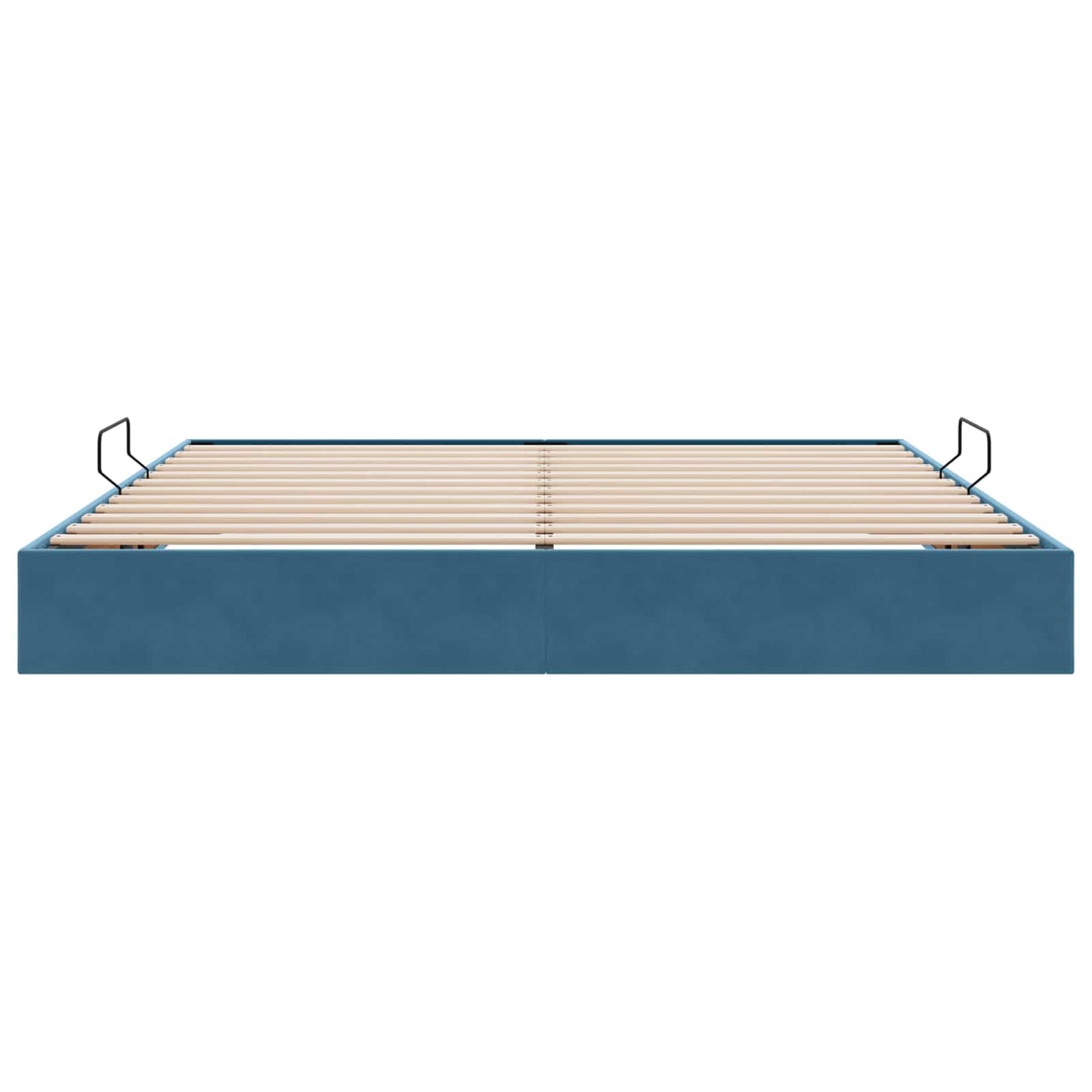 Letto ottomano con archiviazione Blu Scuro 200 x 200 cm Velluto | homemem39
