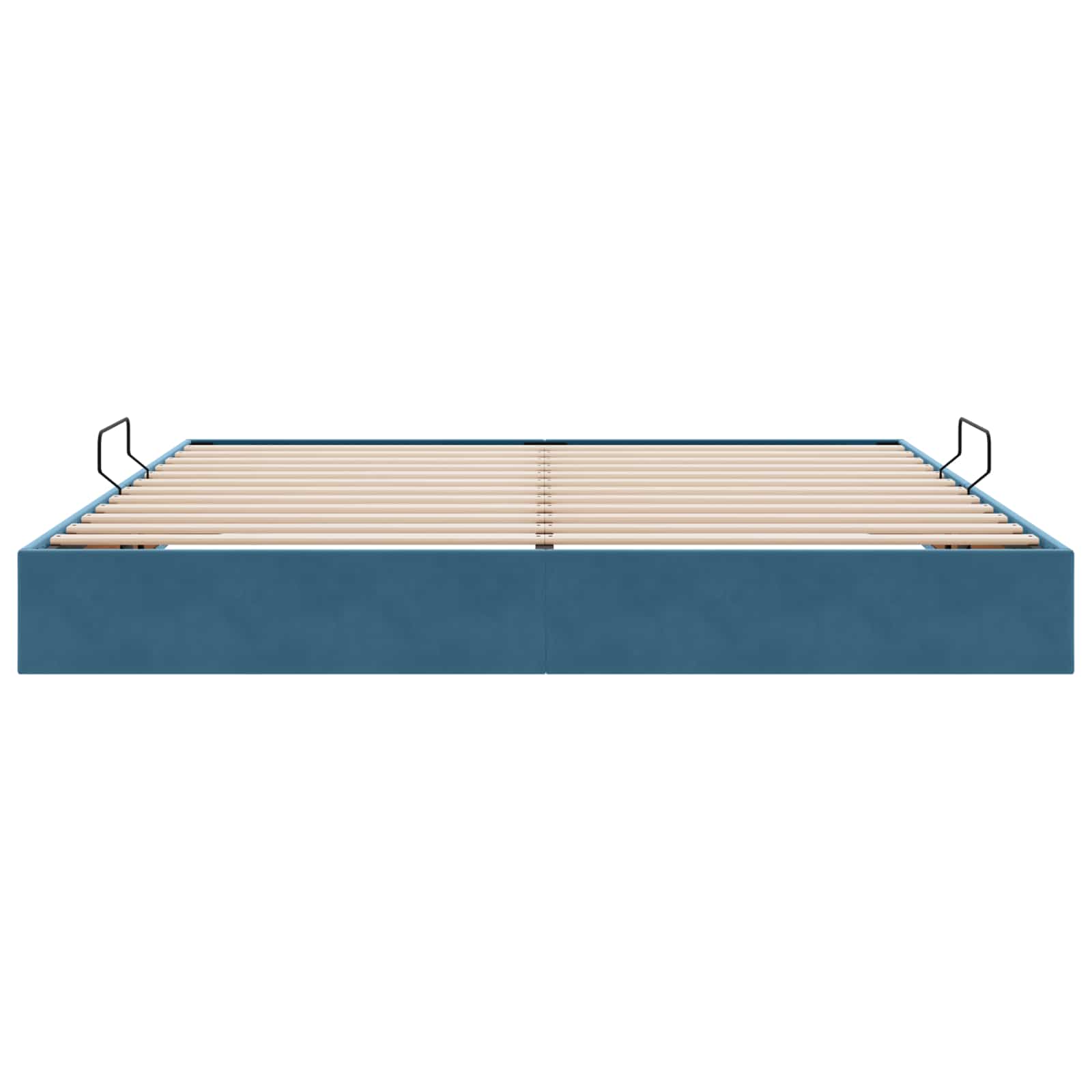 Letto ottomano con archiviazione Blu Scuro 200 x 200 cm Velluto | homemem39