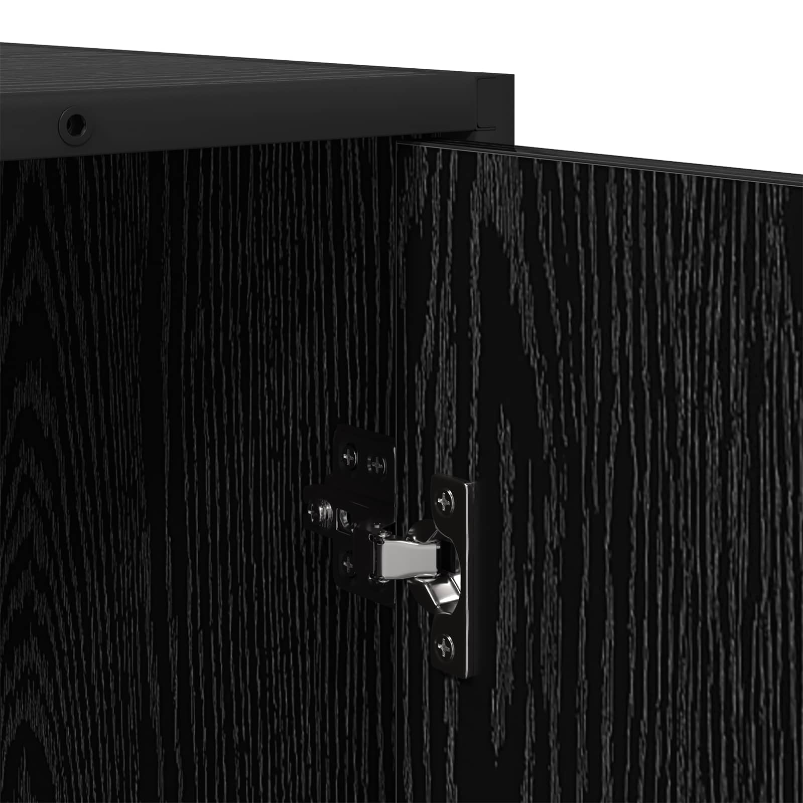 Credenza Rovere Nero 92 x 35 x 76 cm Legno ingegnerizzato | homemem39