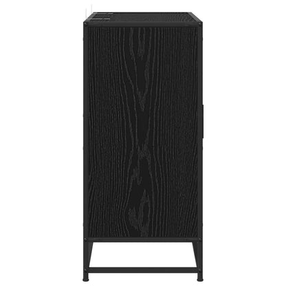 Credenza Rovere Nero 92 x 35 x 76 cm Legno ingegnerizzato | homemem39