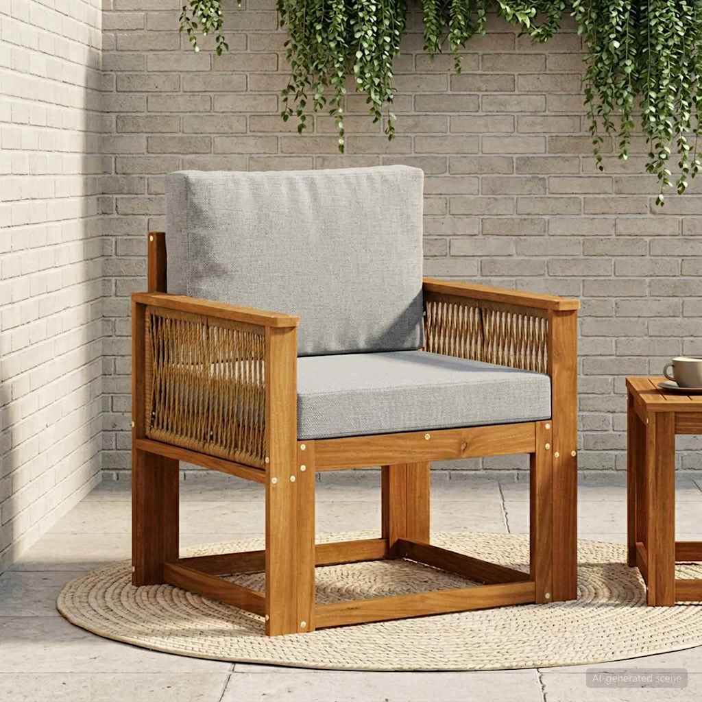 Divano centrale per esterno Legno di Acacia Massello Naturale | homemem39