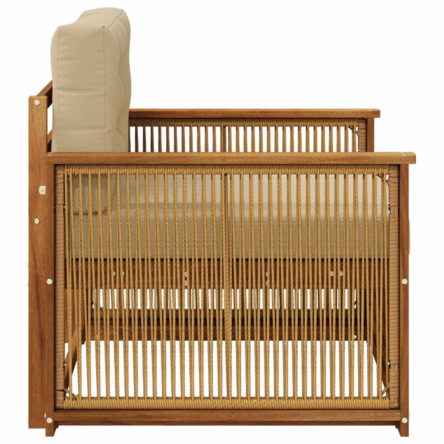 Divano centrale per esterno Legno di Acacia Massello Naturale | homemem39