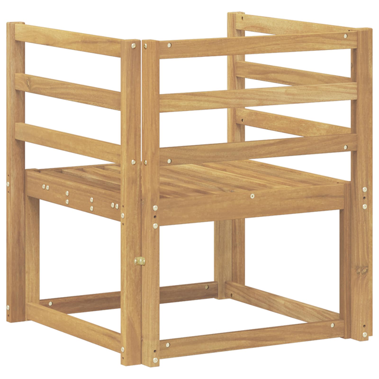 Set di divani da esterno Legno di Acacia Massello Bianco | homemem39