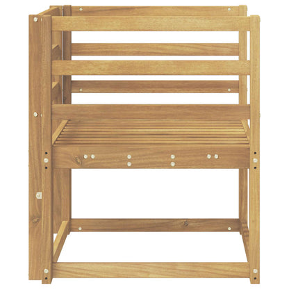 Set di divani da esterno Legno di Acacia Massello Bianco | homemem39
