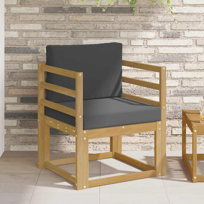 2 Pezzo Set di divani da esterno Poliestere Bianco e Antracite | homemem39