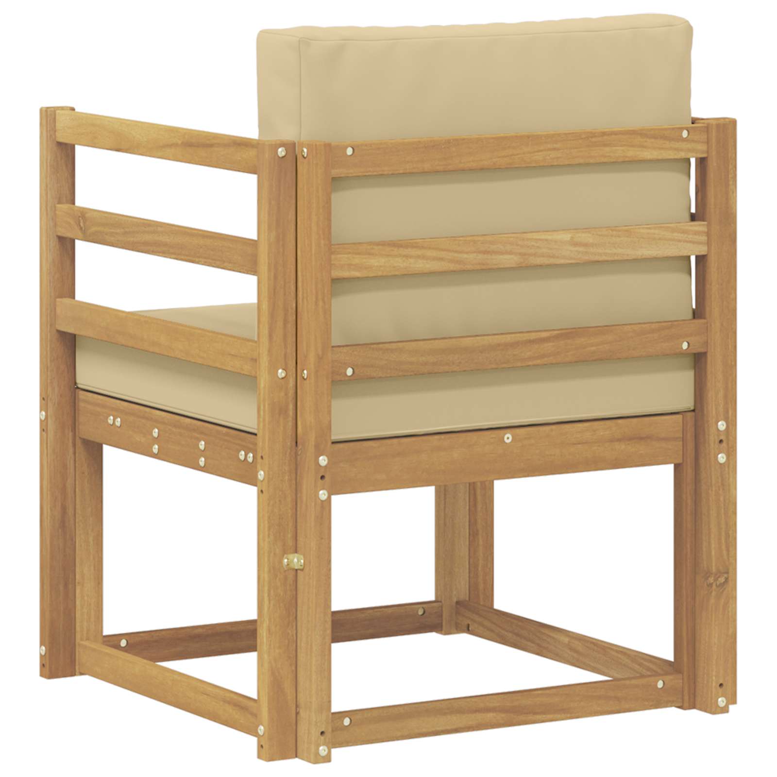 2 Pezzo Set di divani da esterno Poliestere Bianco e Beige | homemem39