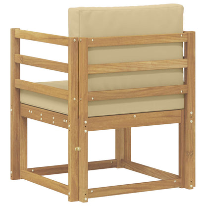 2 Pezzo Set di divani da esterno Poliestere Bianco e Beige | homemem39