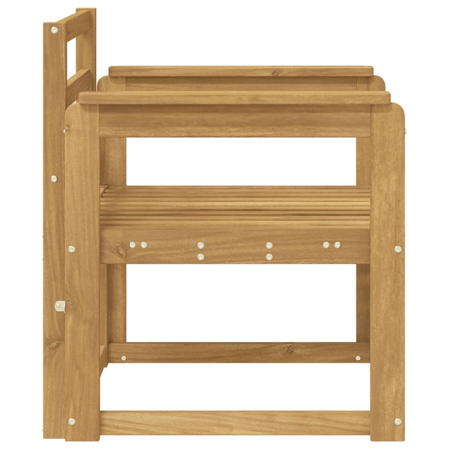 Set di divani da esterno Legno di Acacia Massello Bianco | homemem39