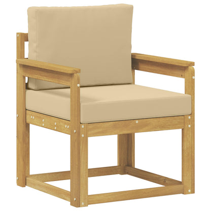 2 Pezzo Set di divani da esterno Poliestere Bianco e Beige | homemem39