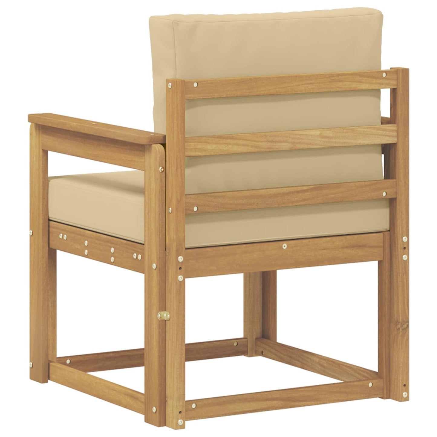 2 Pezzo Set di divani da esterno Poliestere Bianco e Beige | homemem39