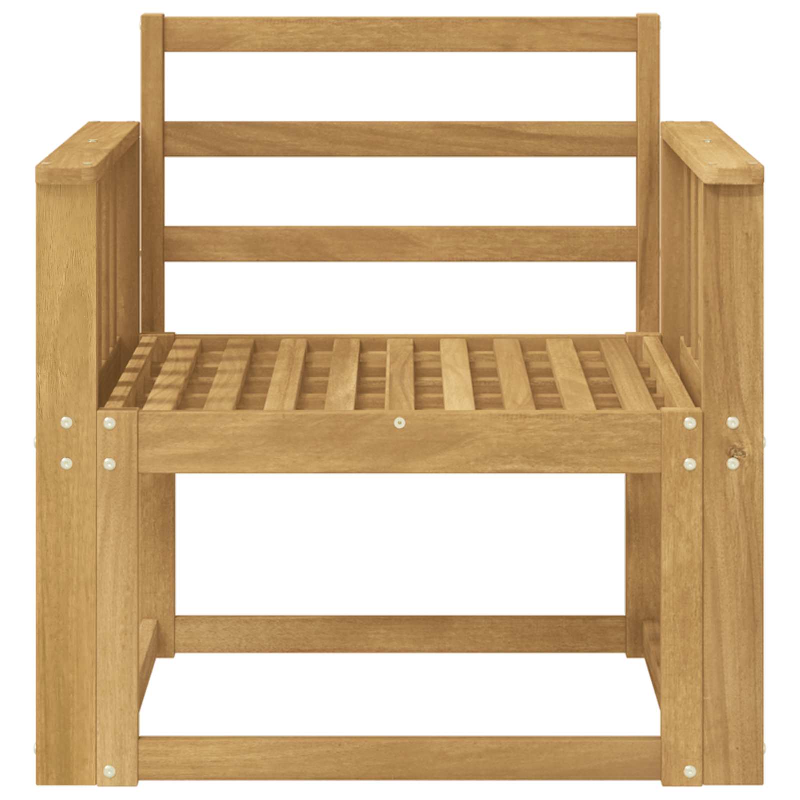 Set di divani da esterno Legno di Acacia Massello Bianco | homemem39