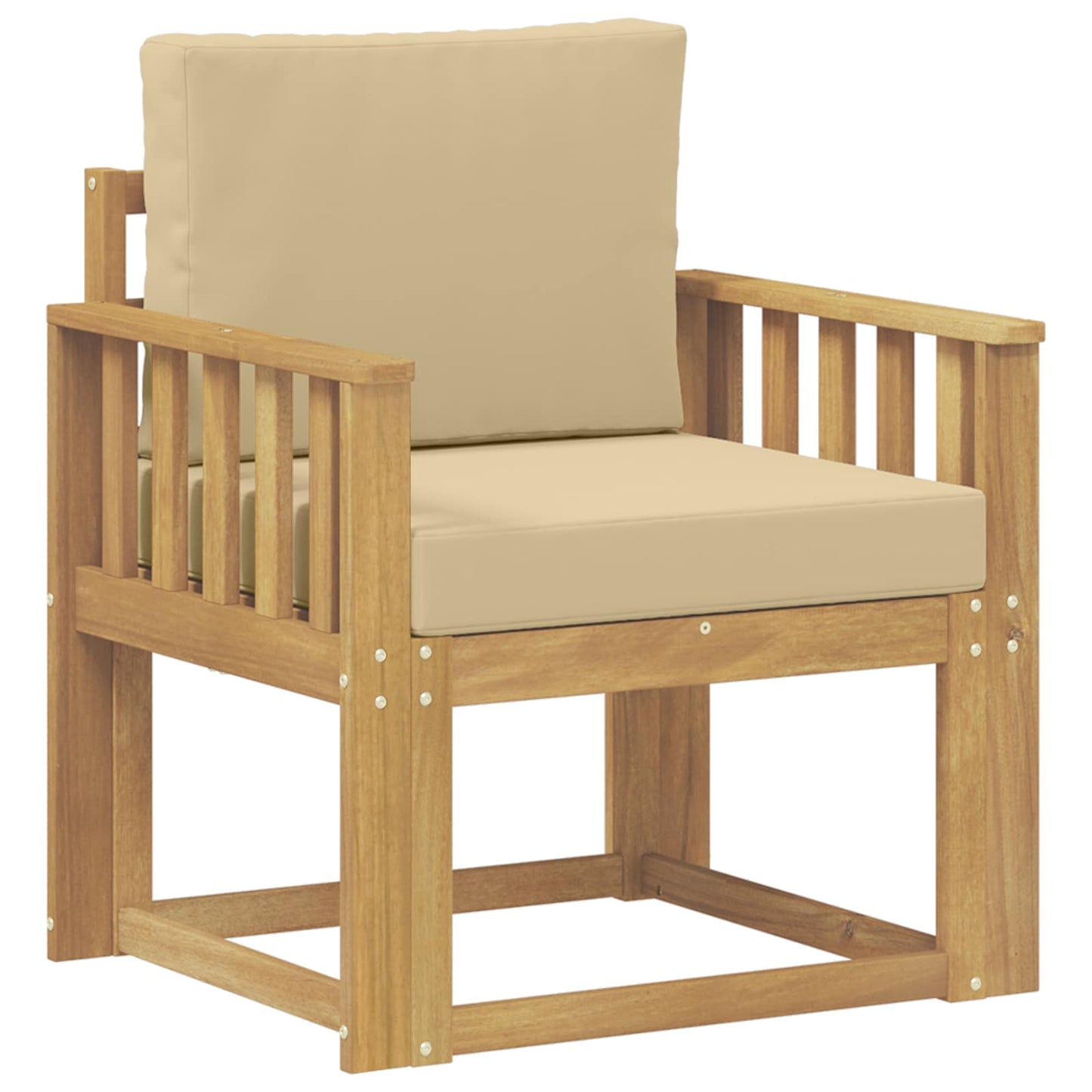 2 Pezzo Set di divani da esterno Poliestere Bianco e Beige | homemem39