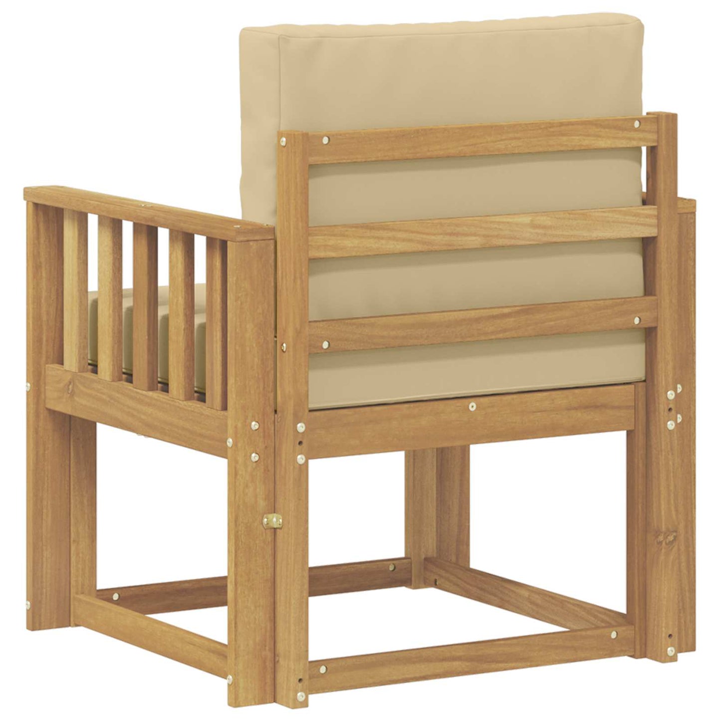 2 Pezzo Set di divani da esterno Poliestere Bianco e Beige | homemem39