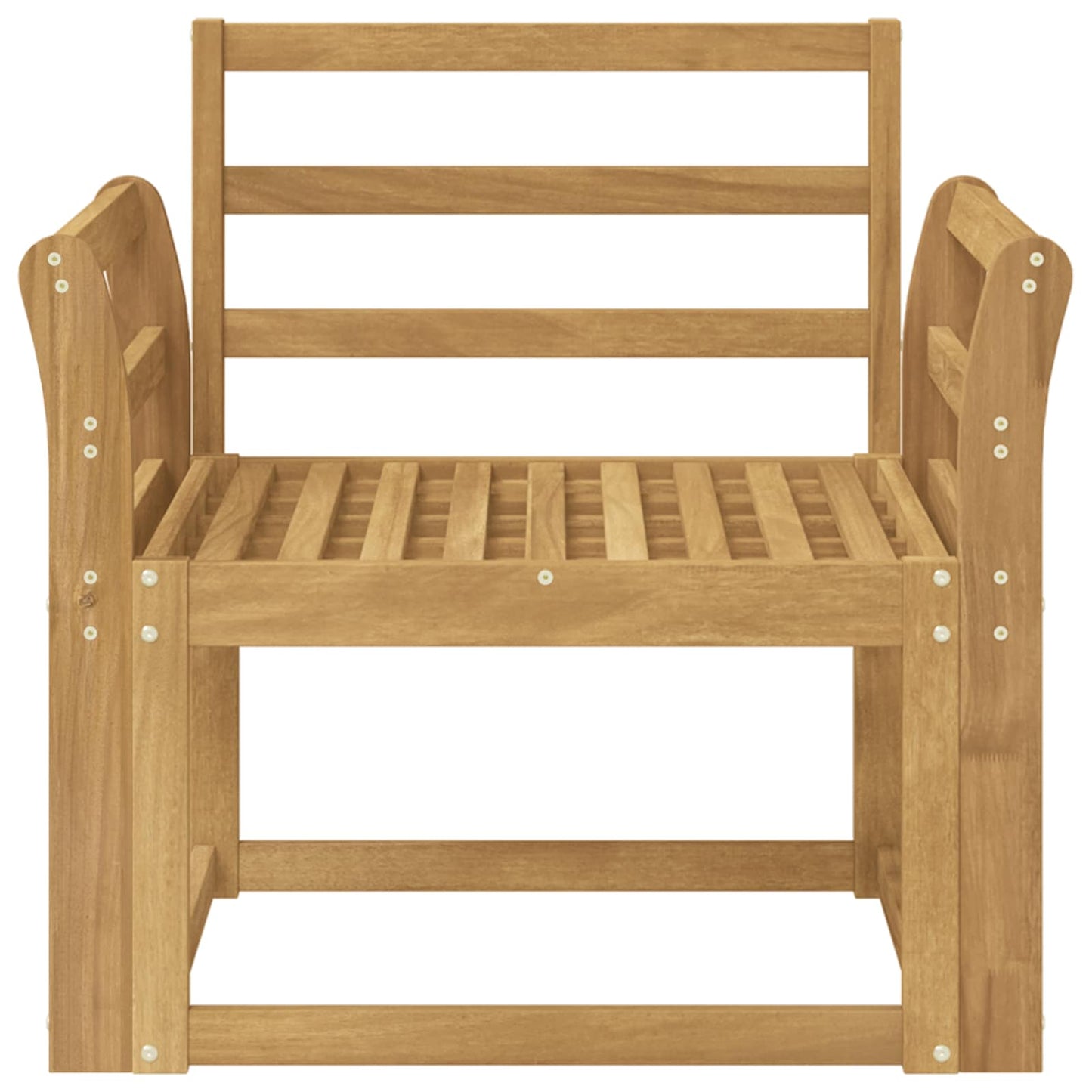 Set di divani da esterno Legno di Acacia Massello Bianco | homemem39