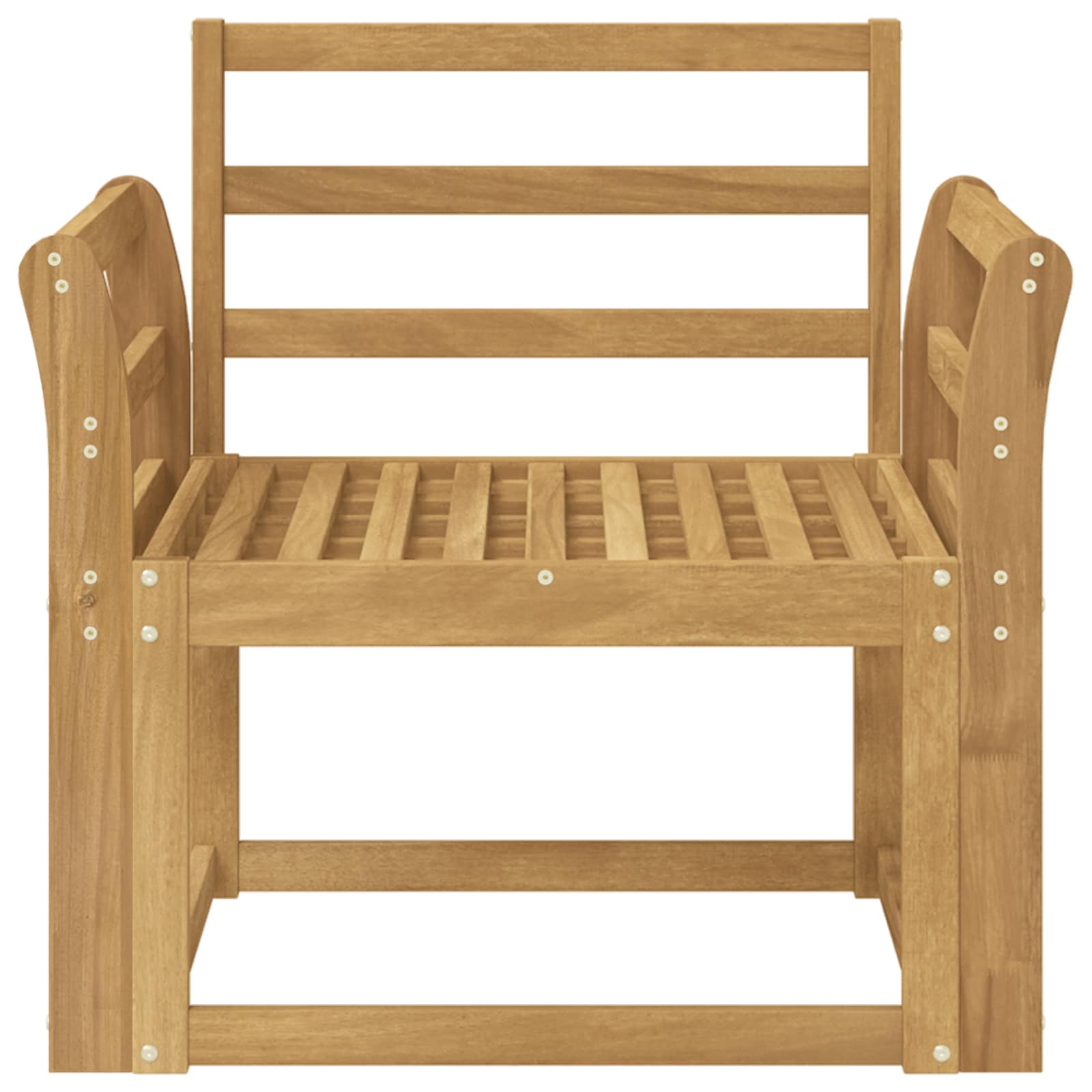 Set di divani da esterno Legno di Acacia Massello Bianco | homemem39