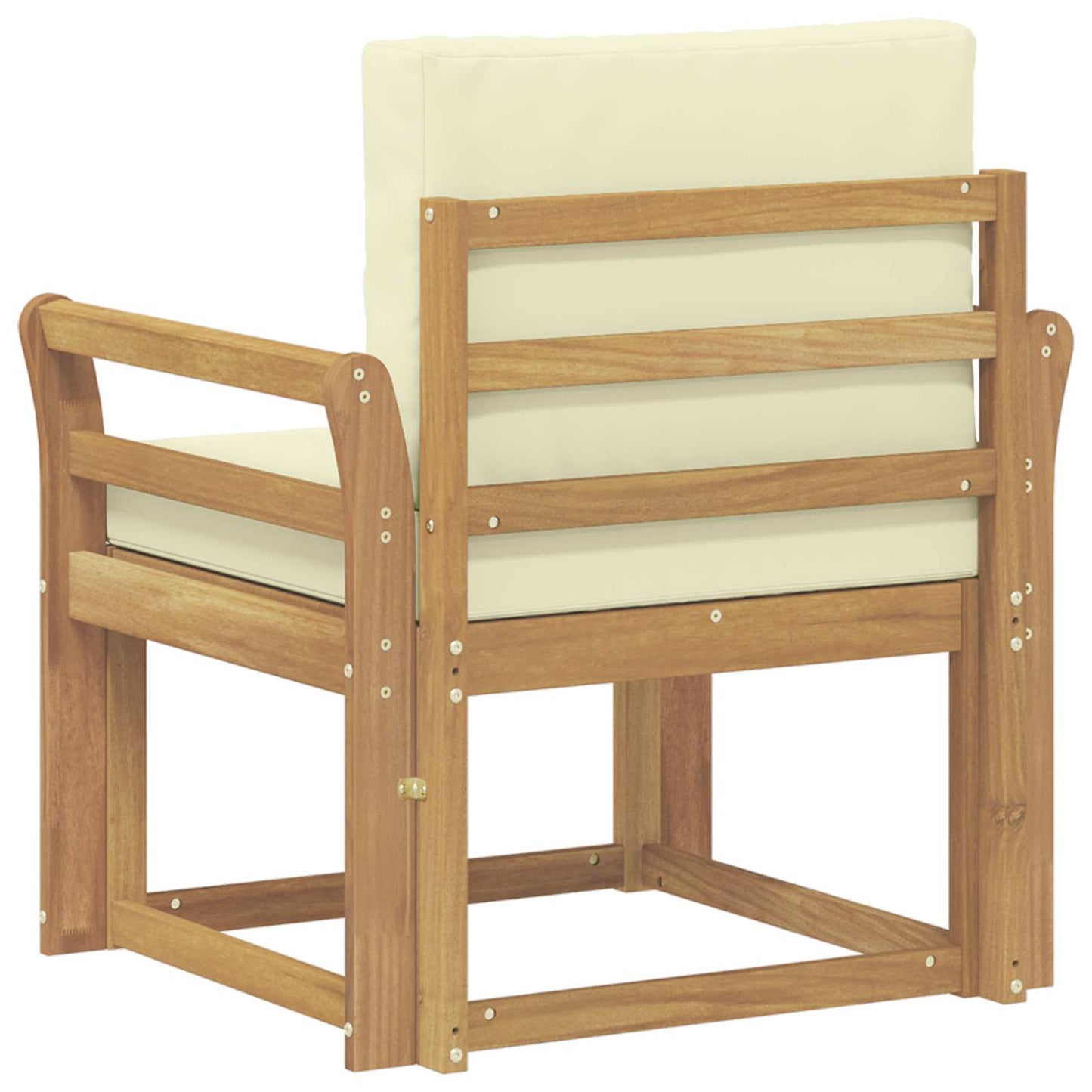 2 Pezzo Set di divani da esterno Poliestere Bianco e Crema | homemem39