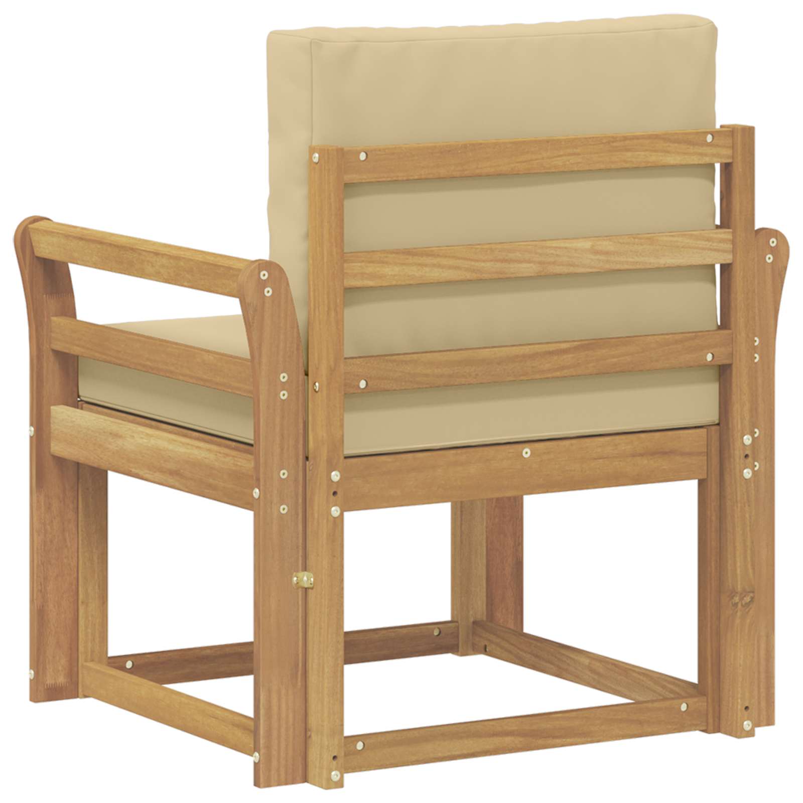 2 Pezzo Set di divani da esterno Poliestere Bianco e Beige | homemem39