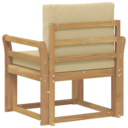 2 Pezzo Set di divani da esterno Poliestere Bianco e Beige | homemem39