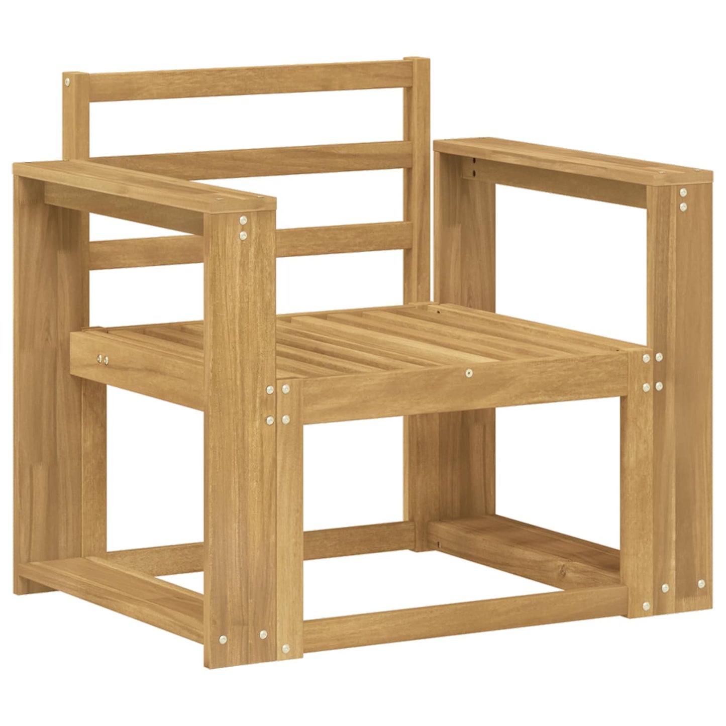 Set di divani da esterno Legno di Acacia Massello Bianco | homemem39