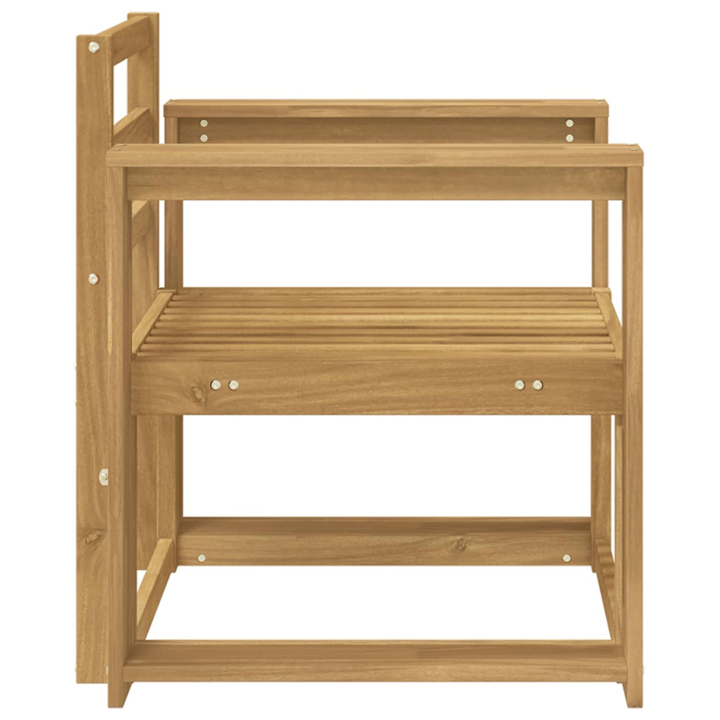 Set di divani da esterno Legno di Acacia Massello Bianco | homemem39