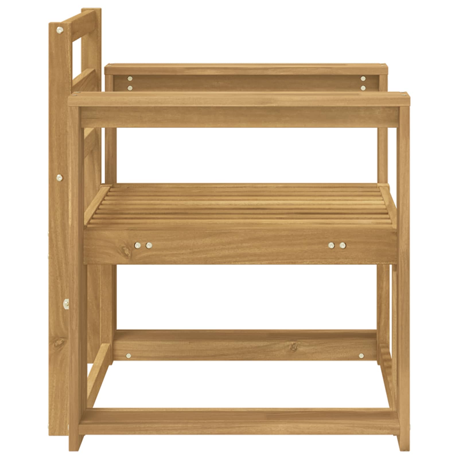 Set di divani da esterno Legno di Acacia Massello Bianco | homemem39
