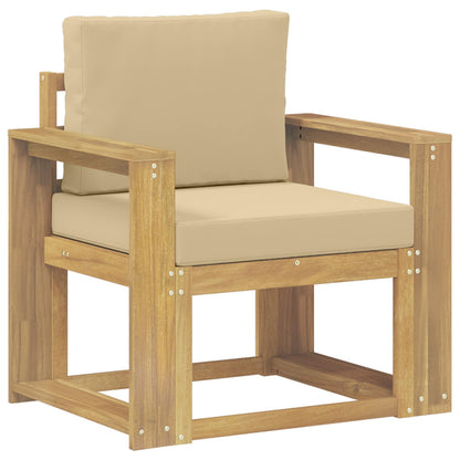 2 Pezzo Set di divani da esterno Poliestere Bianco e Beige | homemem39