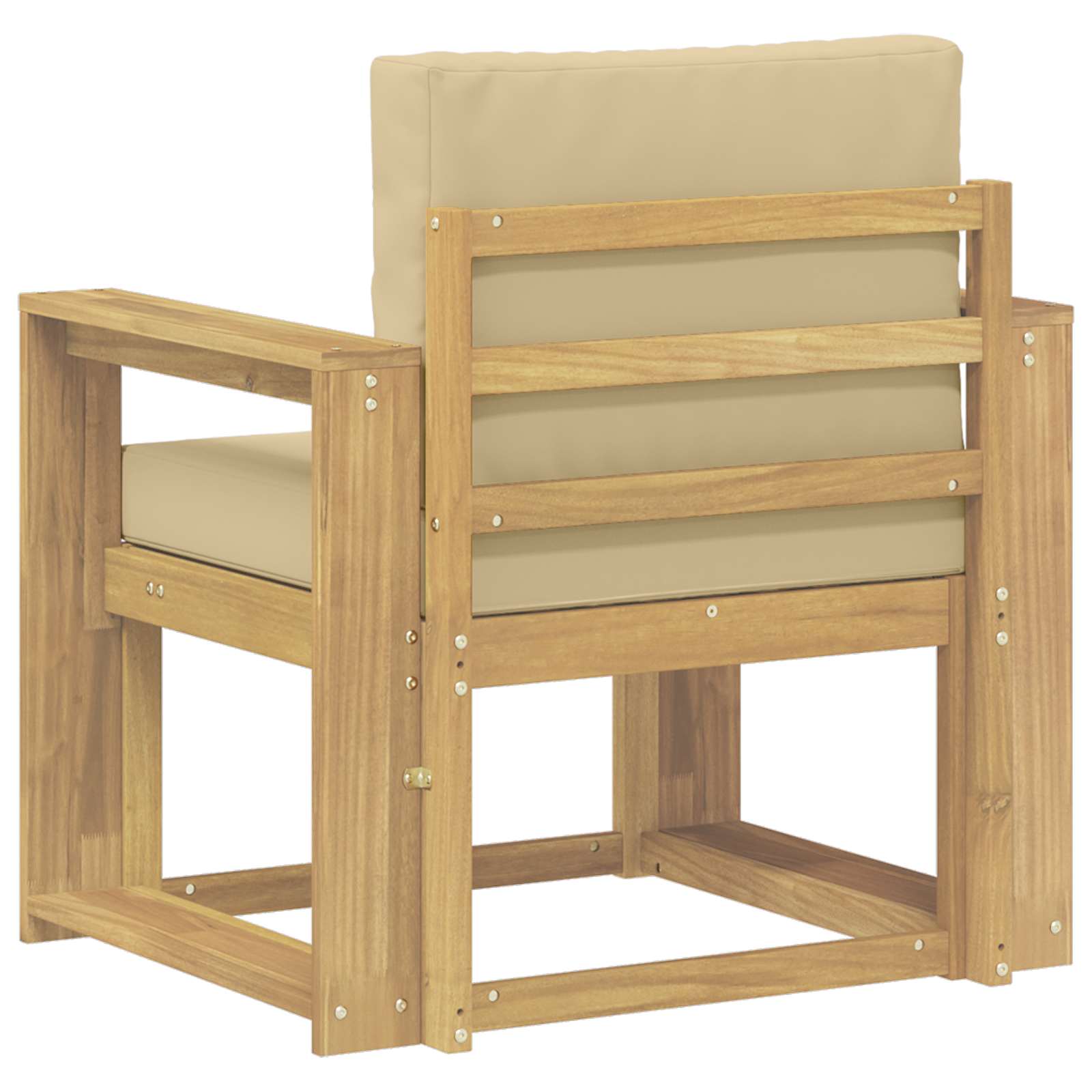 2 Pezzo Set di divani da esterno Poliestere Bianco e Beige | homemem39