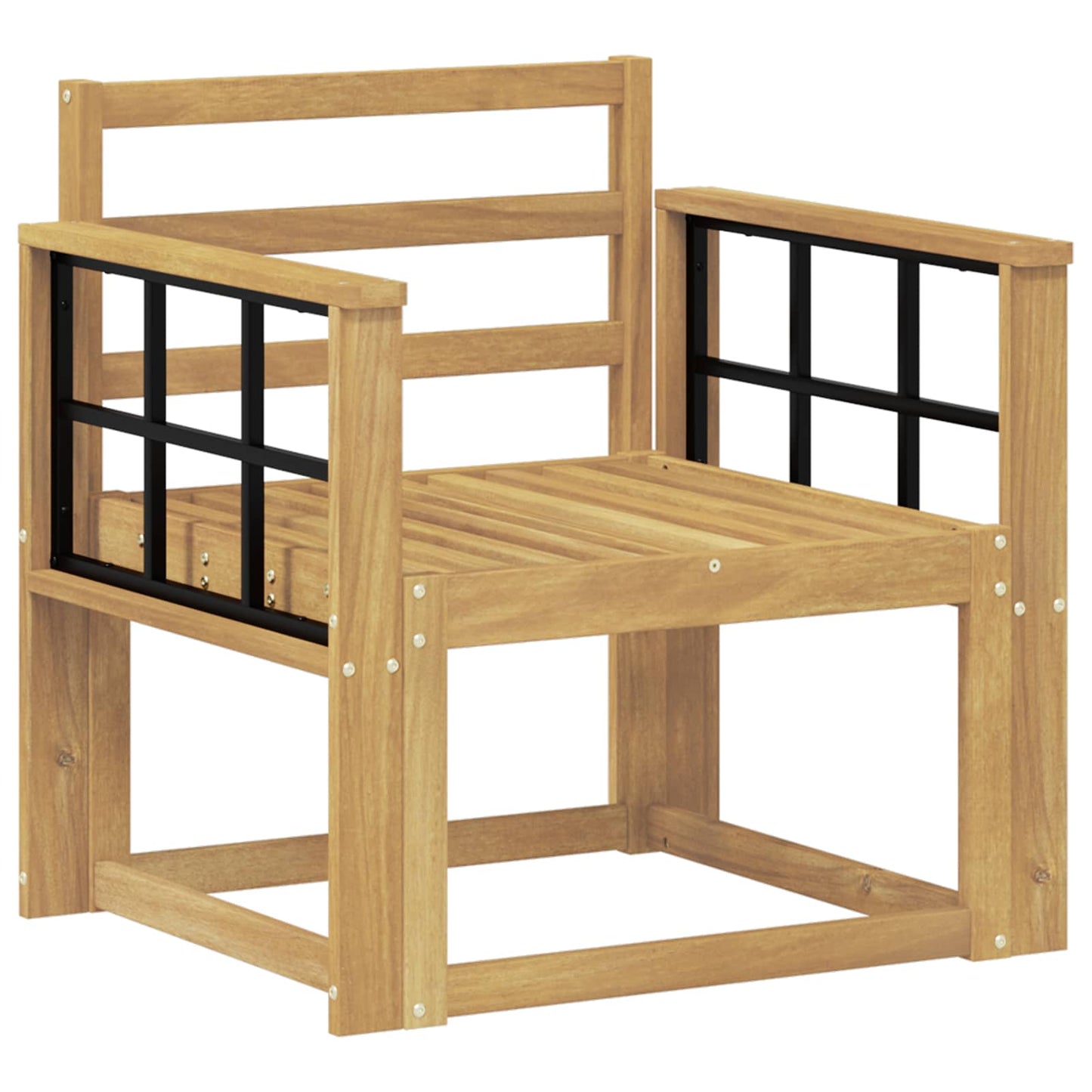 Set di divani da esterno Legno di Acacia Massello Bianco | homemem39