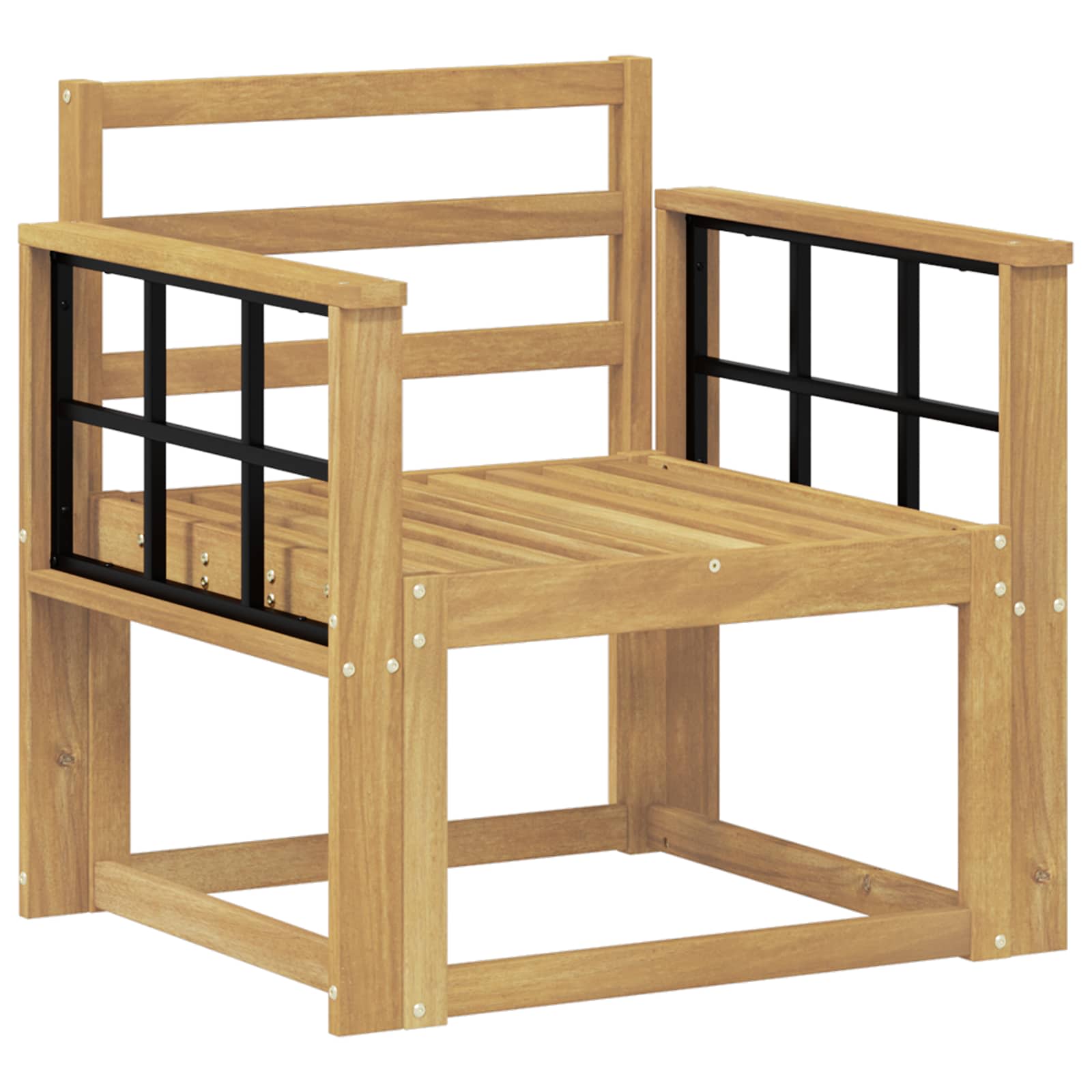 Set di divani da esterno Legno di Acacia Massello Bianco | homemem39