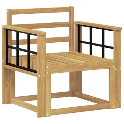 Set di divani da esterno Legno di Acacia Massello Bianco | homemem39