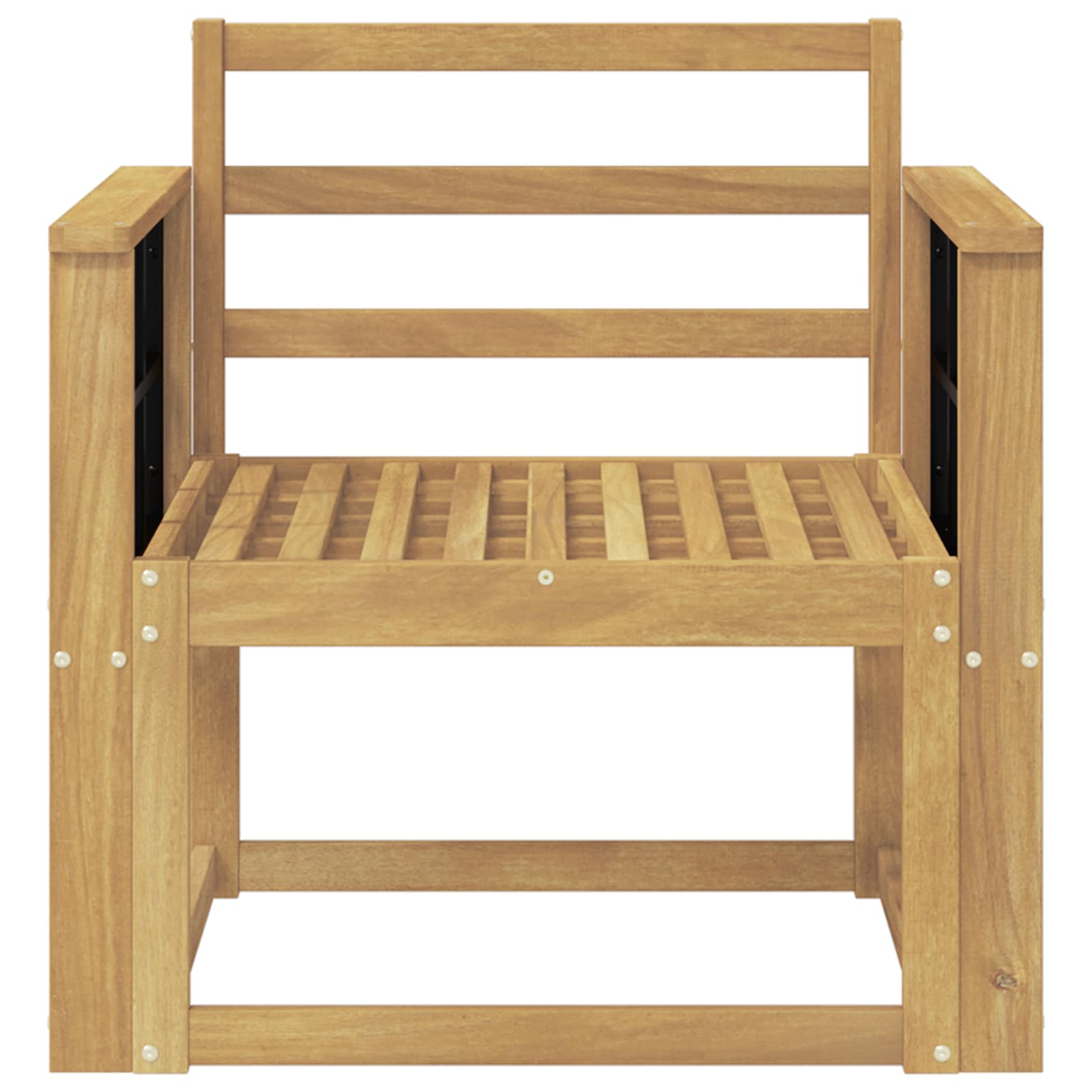 Set di divani da esterno Legno di Acacia Massello Bianco | homemem39