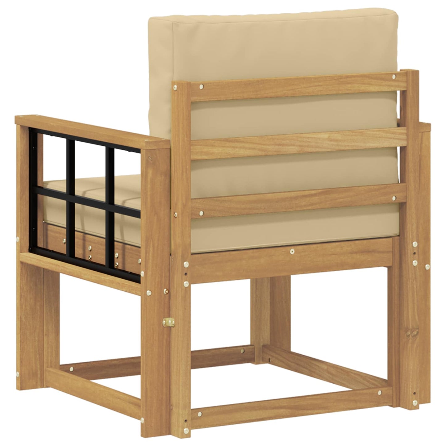 2 Pezzo Set di divani da esterno Poliestere Bianco e Beige | homemem39