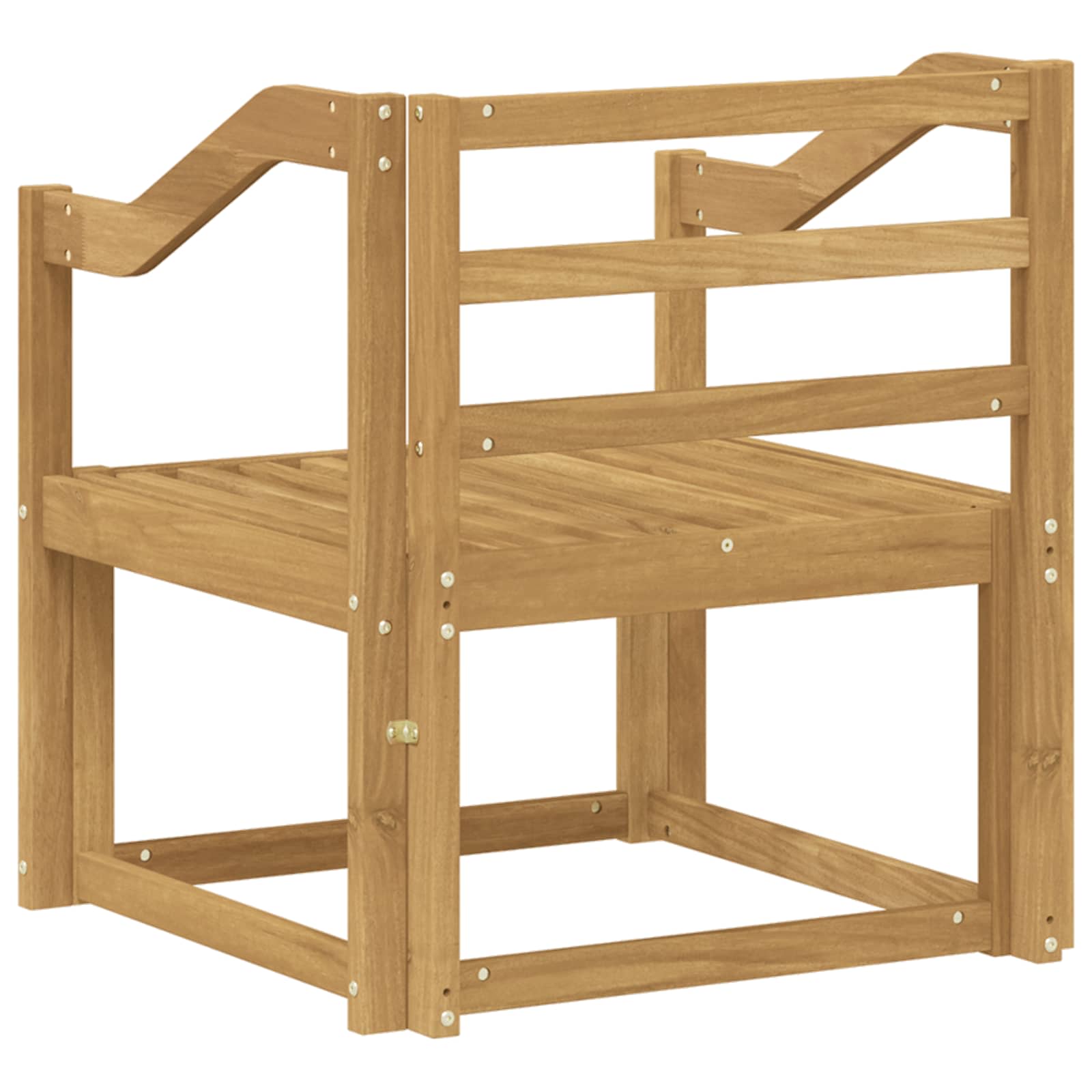 Set di divani da esterno Legno di Acacia Massello Bianco | homemem39