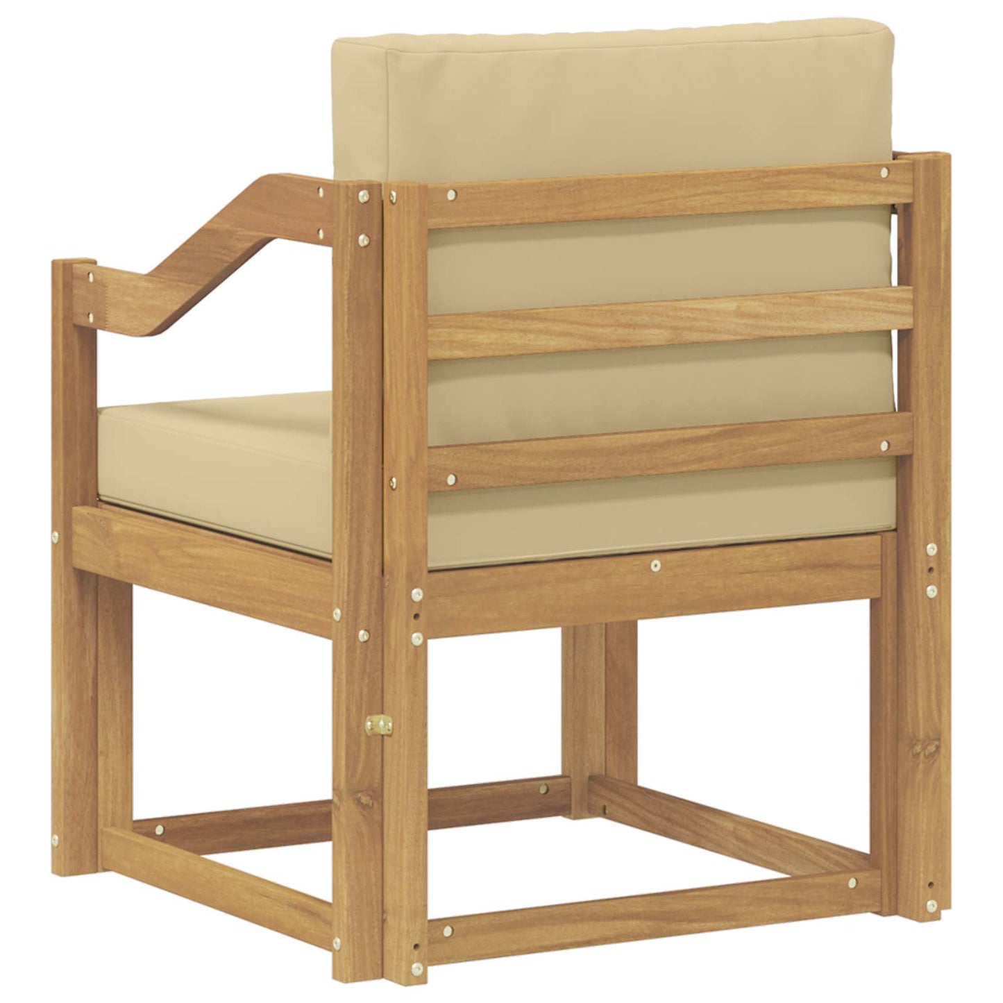 2 Pezzo Set di divani da esterno Poliestere Bianco e Beige | homemem39