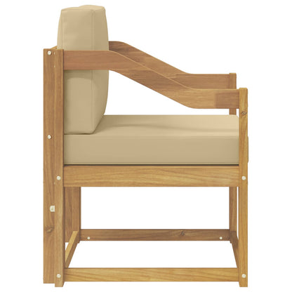 2 Pezzo Set di divani da esterno Poliestere Bianco e Beige | homemem39