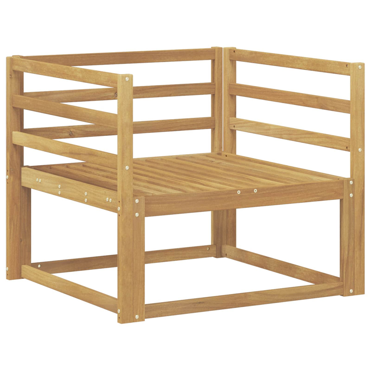 Divano centrale per esterno Legno di Acacia Massello Bianco | homemem39
