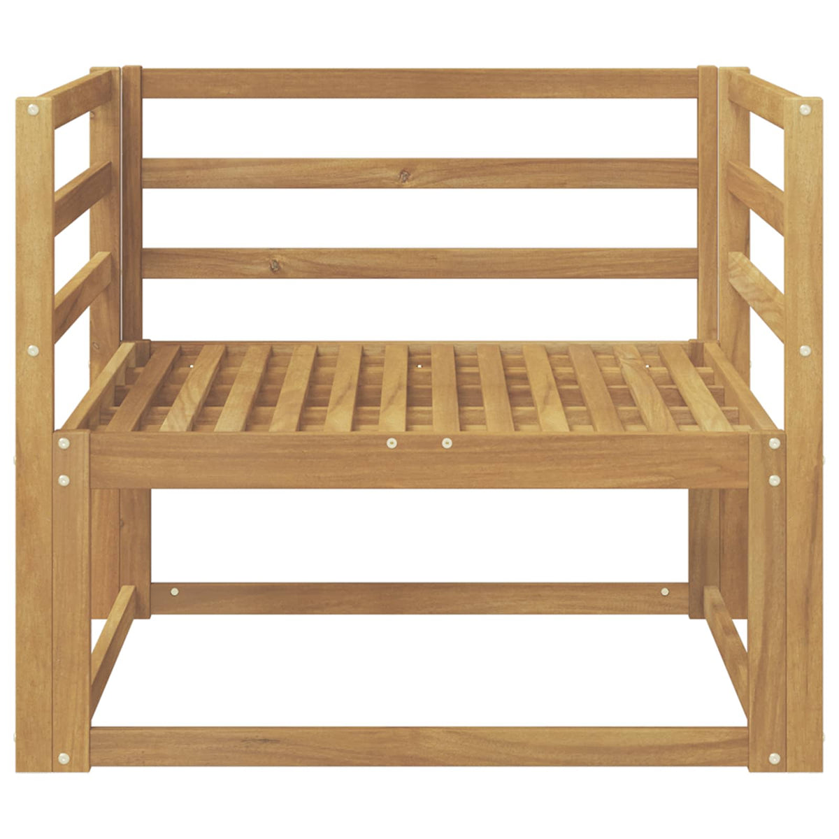 Divano centrale per esterno Legno di Acacia Massello Bianco | homemem39