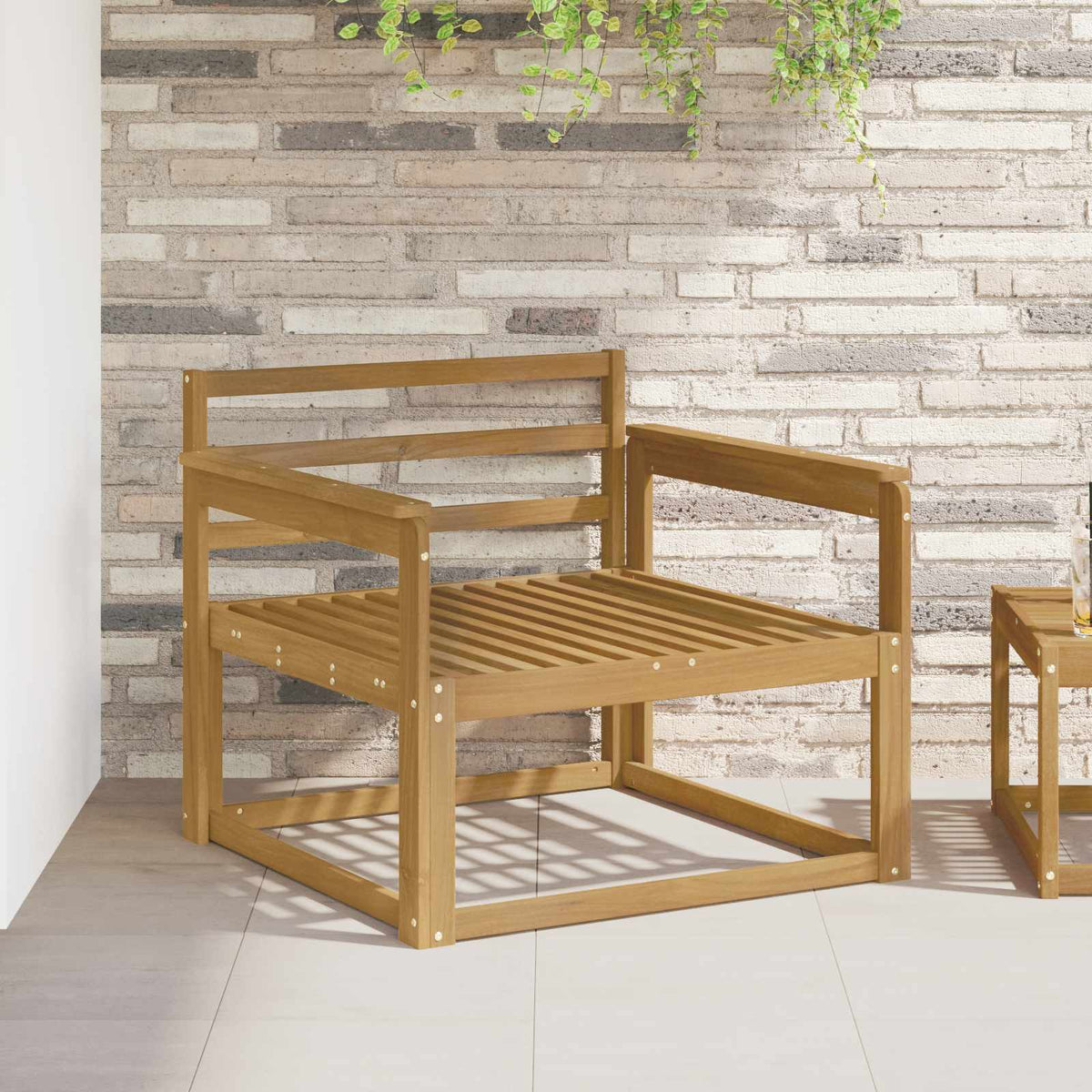 Divano centrale per esterno Legno di Acacia Massello