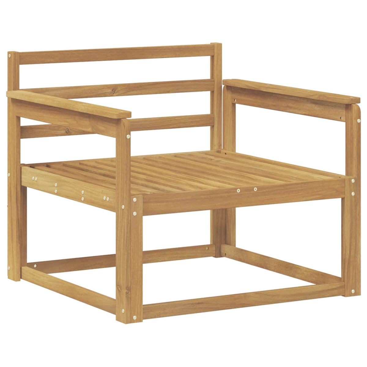 Divano centrale per esterno Legno di Acacia Massello Bianco | homemem39