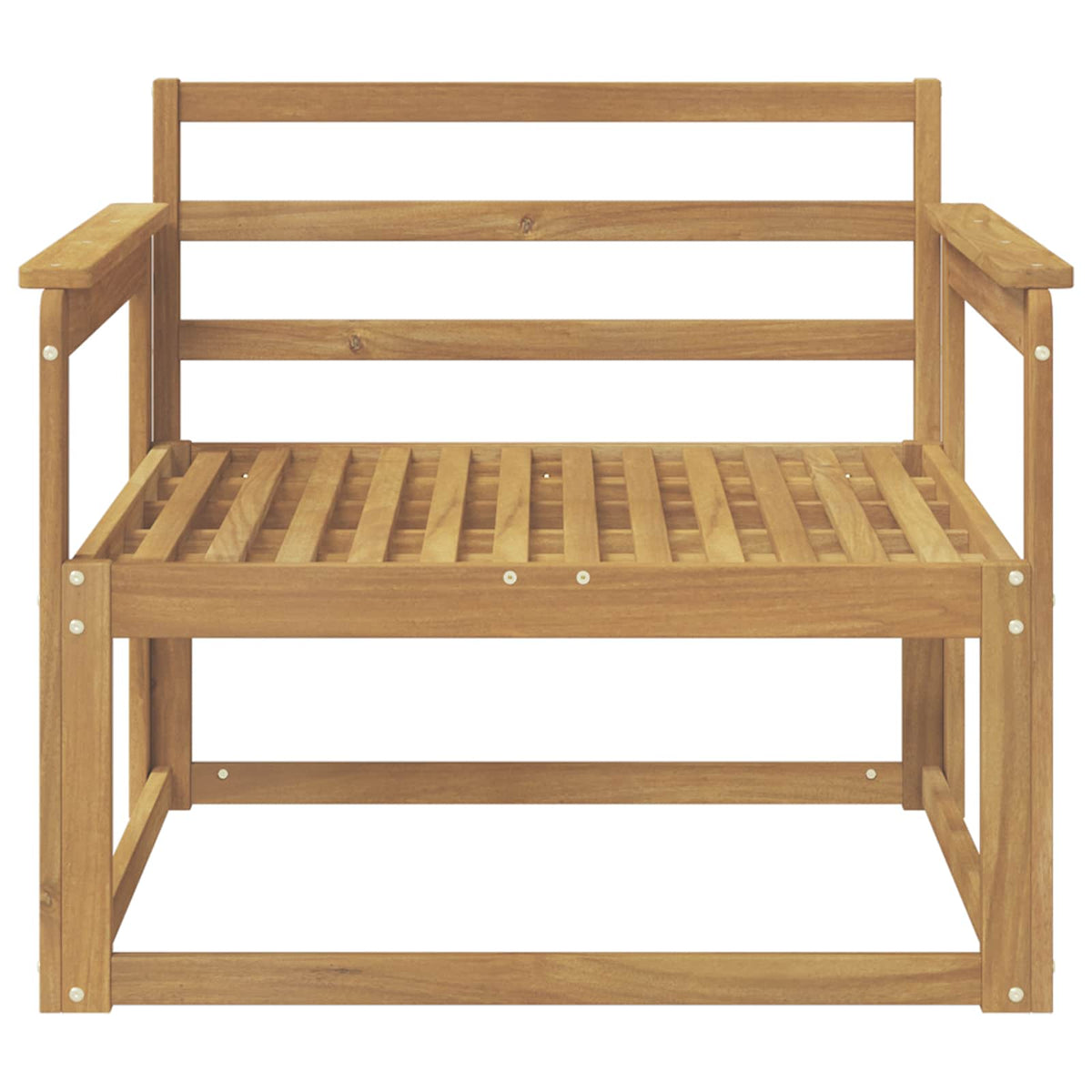 Divano centrale per esterno Legno di Acacia Massello Bianco | homemem39