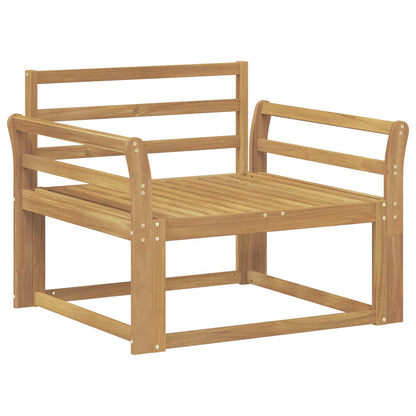 Divano centrale per esterno Legno di Acacia Massello Bianco