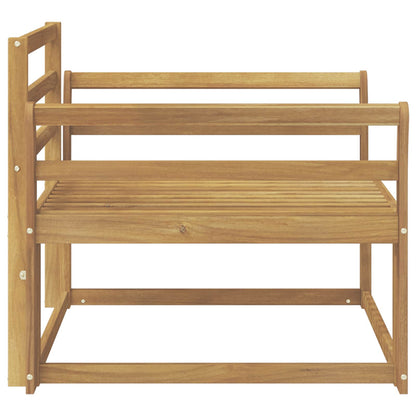 Divano centrale per esterno Legno di Acacia Massello Bianco