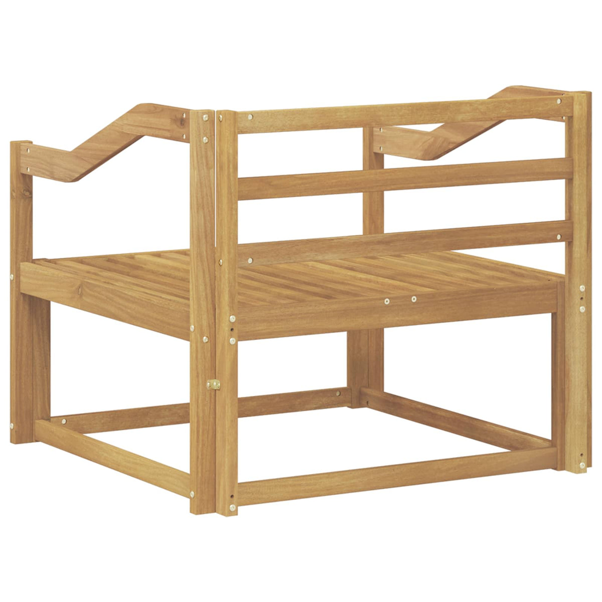 Divano centrale per esterno Legno di Acacia Massello Bianco | homemem39