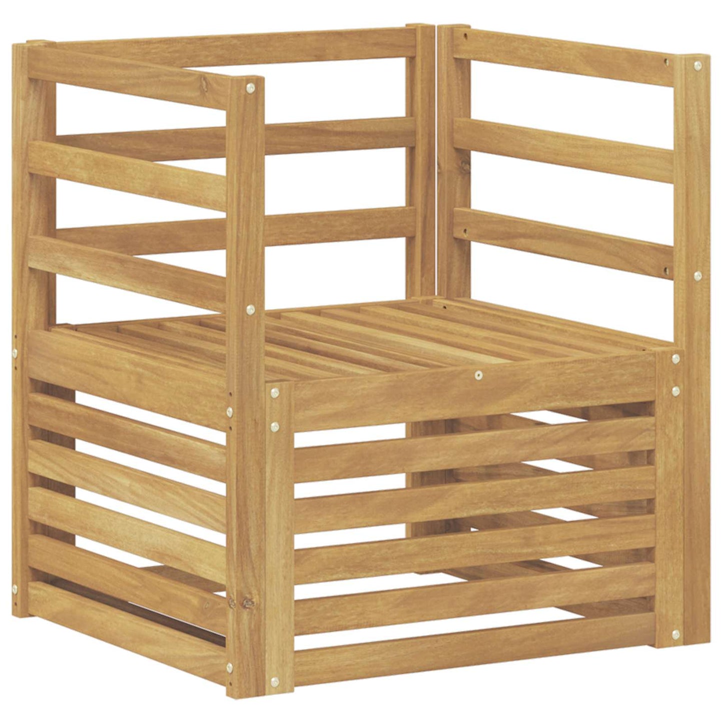 Divano da esterno Legno di Acacia Massello Bianco | homemem39