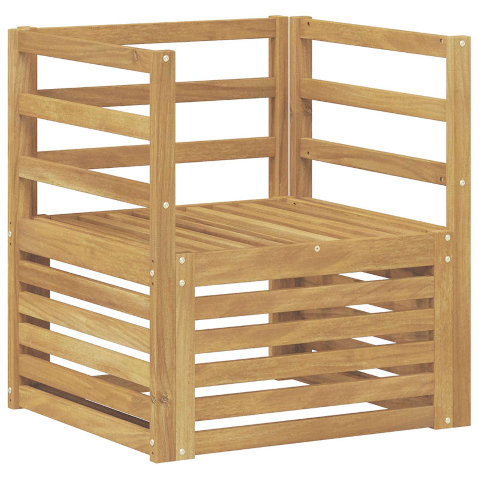 Divano da esterno Legno di Acacia Massello Bianco | homemem39