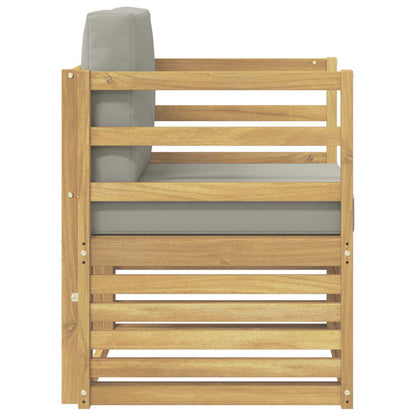 Divano da esterno Poliestere Bianco e grigio chiaro | homemem39
