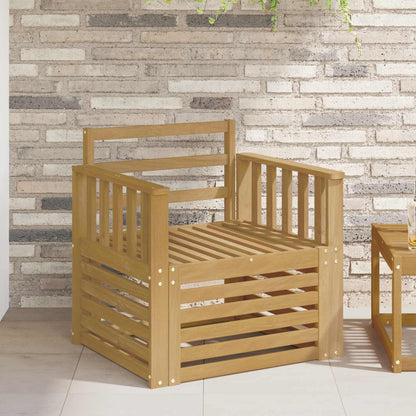 11 pz Set di divani da esterno Legno di Acacia Massello Marrone