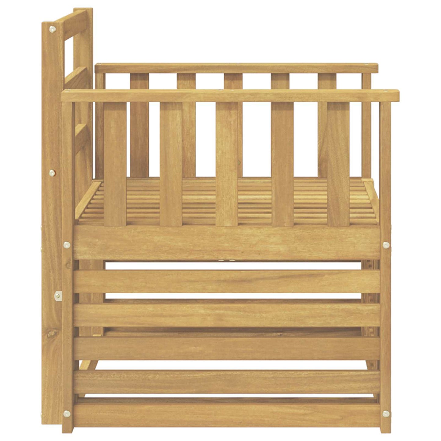 2 Pezzo Set di divani da esterno Legno di Acacia Massello | homemem39