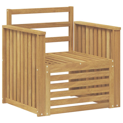 Set di divani da esterno Legno di Acacia Massello Bianco | homemem39